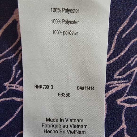 Motherhood Maternity Chiffon Kimono Ruana One Size Navy Pink Whimsy Fairycore - Picture 7 of 8